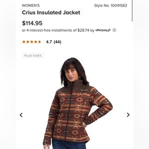 Ariat women’s insulated jacket. Brand new, never been worn size small jacket